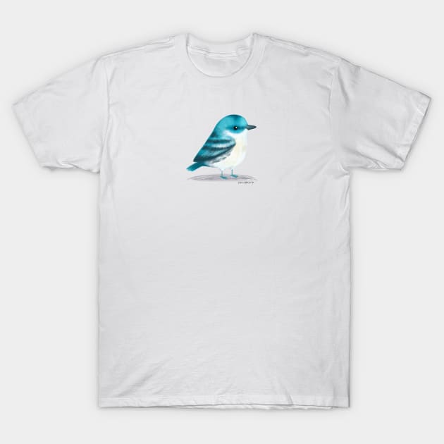 Cerulean Warbler Bird T-Shirt by julianamotzko